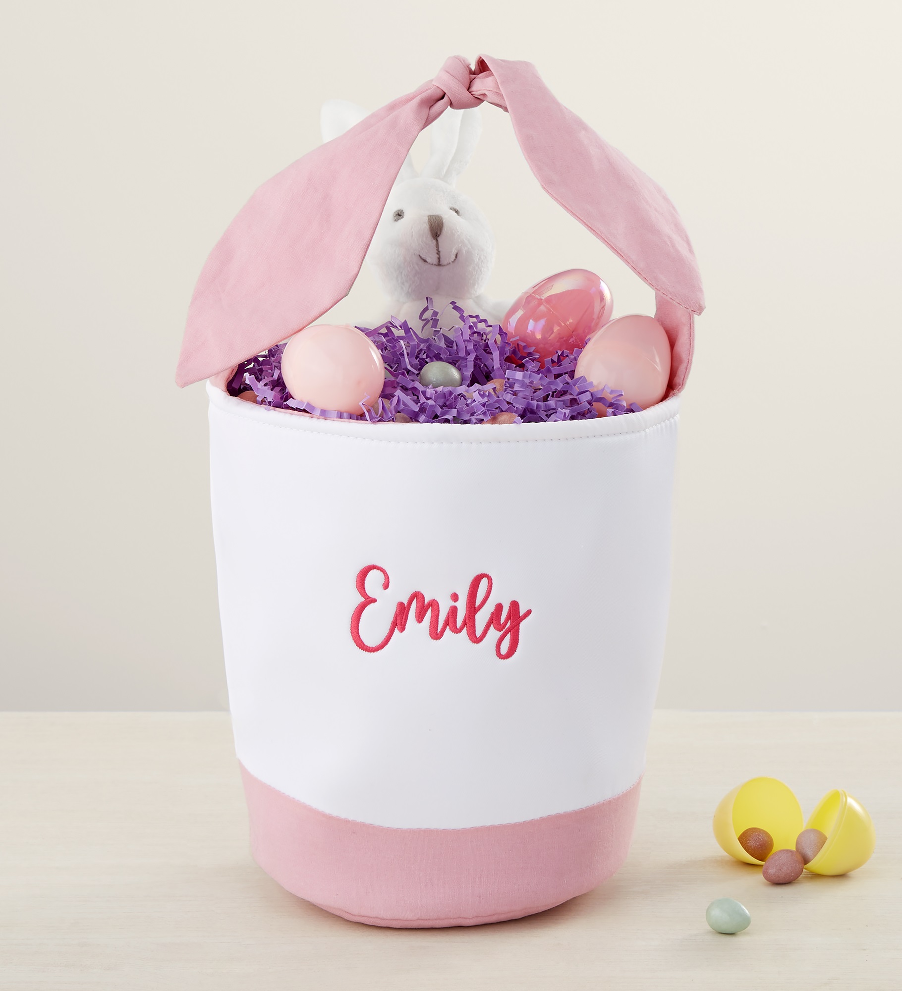 Hanging Bunny Ears Personalized Easter Basket